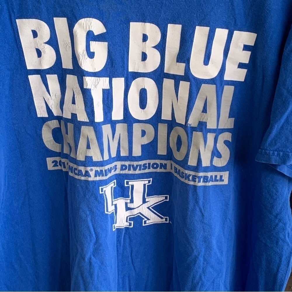 2012 Kentucky Wildcats Basketball Ncaa National Championship Tee Shirt Size Xl